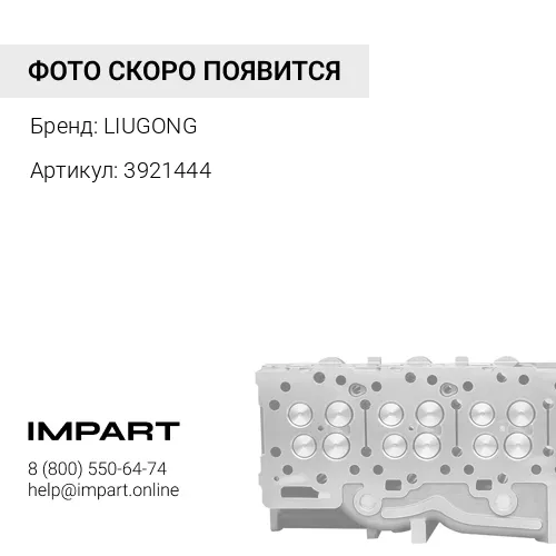 3921444 Клапан выпускной (малый) D=46 дв. C8.3, 6CT