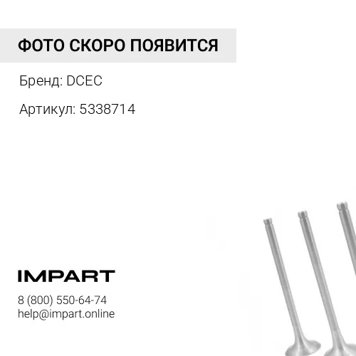 5338714 Клапан впускной C5338714 6ISBe6.7G 226 DCEC DCEC
