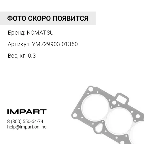 YM729903-01350 КОЛЬЦЕВОЕ УПЛОТНЕНИЕ KOMATSU