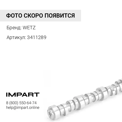 3411289 Вал распределительный левый QSK60 WETZ 3411289 WETZ