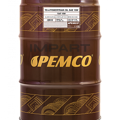 Масло трансмиссионно-гидравлическое PEMCO ТО-4 Powertrain Oil SAE 10W (60 литр) PEMCO