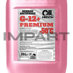 Антифриз NERSON OIL HD Premium G-12+ -50 гр. 20л КРАСНЫЙ Nerson