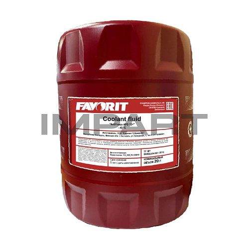 ОЖ Favorit Antifreeze AFG12+ (-40°) красный/red (20 л)