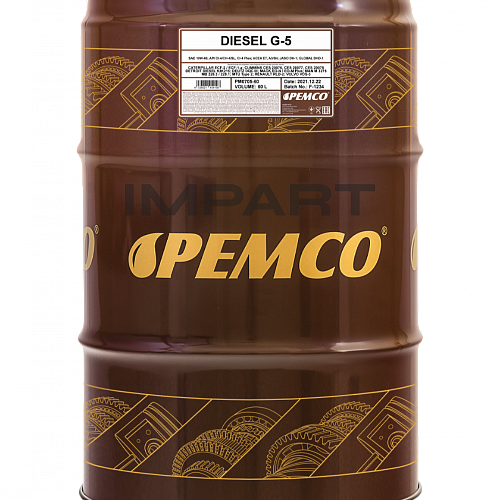Масло моторное DIESEL G-5 PEMCO 10W-40 UHPD (60 литров)