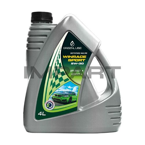 Масло моторное Greenlube Winrace Sport 5W-30 SN/CF; ACEA C3 (4 л)